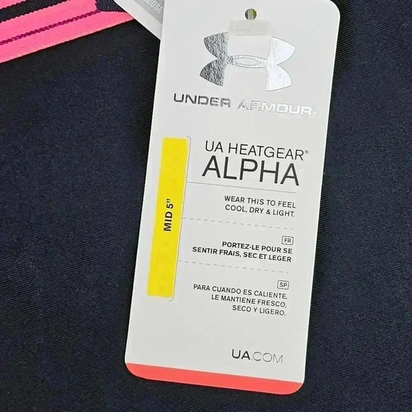 Women's Under Armor Alpha Mid Shorts # 1248577 Heathered charcoal Size XL NWT - Picture 5 of 7